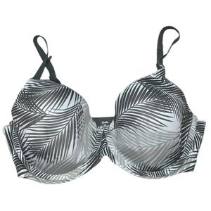 Kindly bra green tropical print size 36D padded push-up